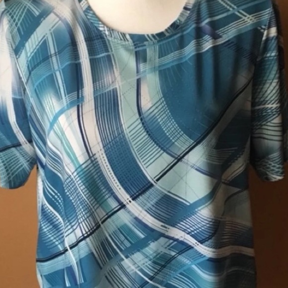 Allison Daley II Plus Size Stretch Satin Blouse (Size 1X) NWOT - Picture 2 of 4